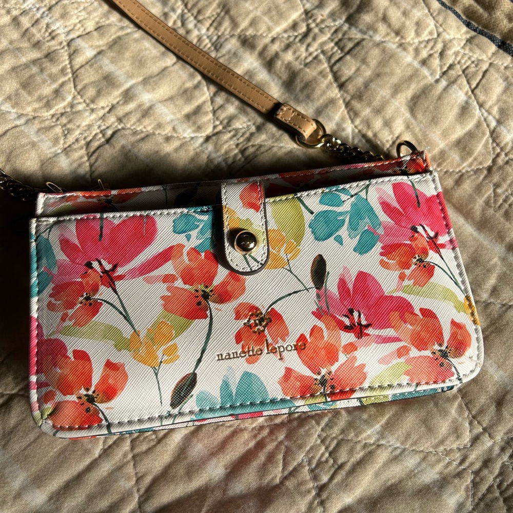 NWT Nanette Lepore floral crossbody